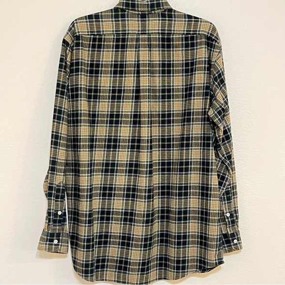 Polo Ralph Lauren Whitfield Flannel Shirt Long Sleeve Size Large 100% Cotton - Picture 2 of 8